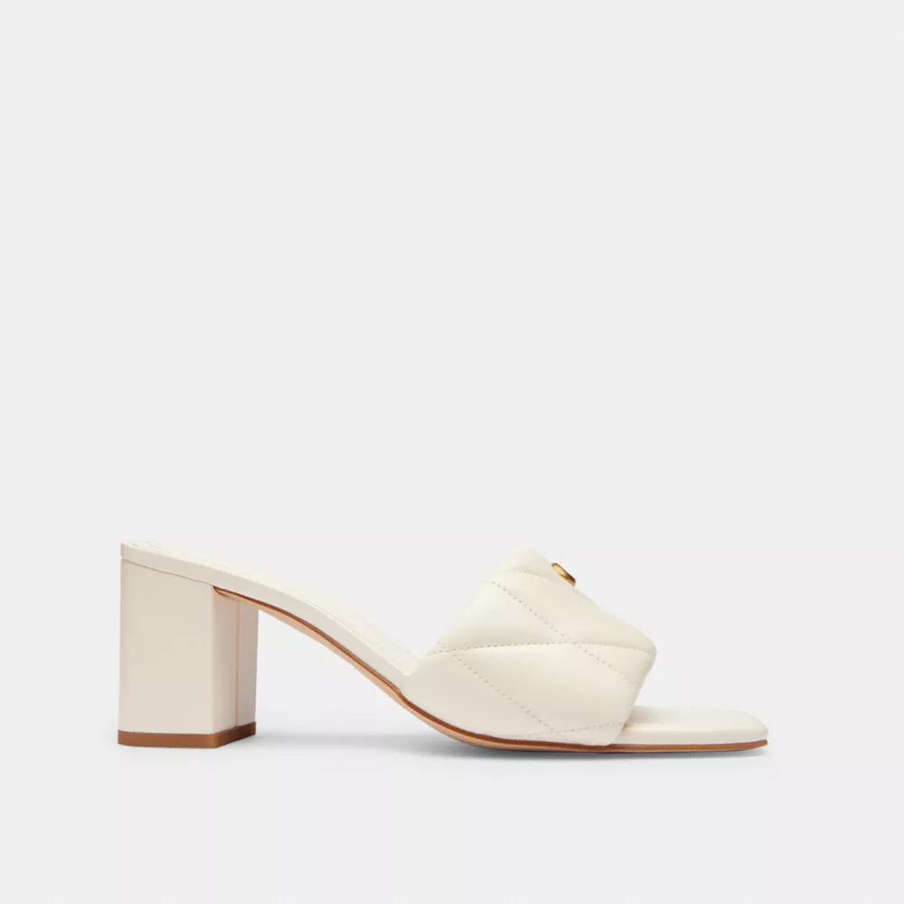 Holly Block Heel Sandal With Quilting Product Image