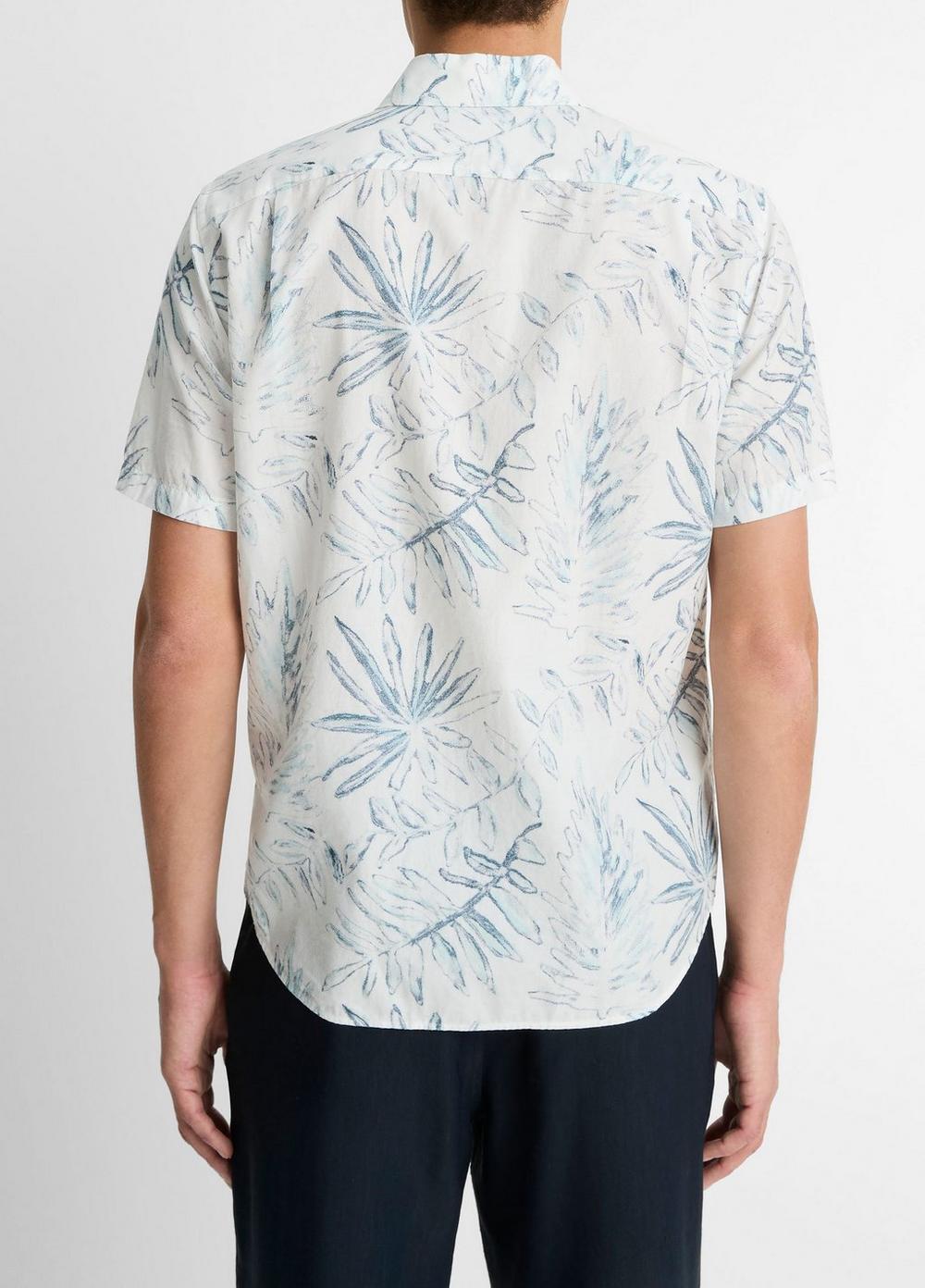 Venice Palms Cotton-Blend Short-Sleeve Shirt Product Image