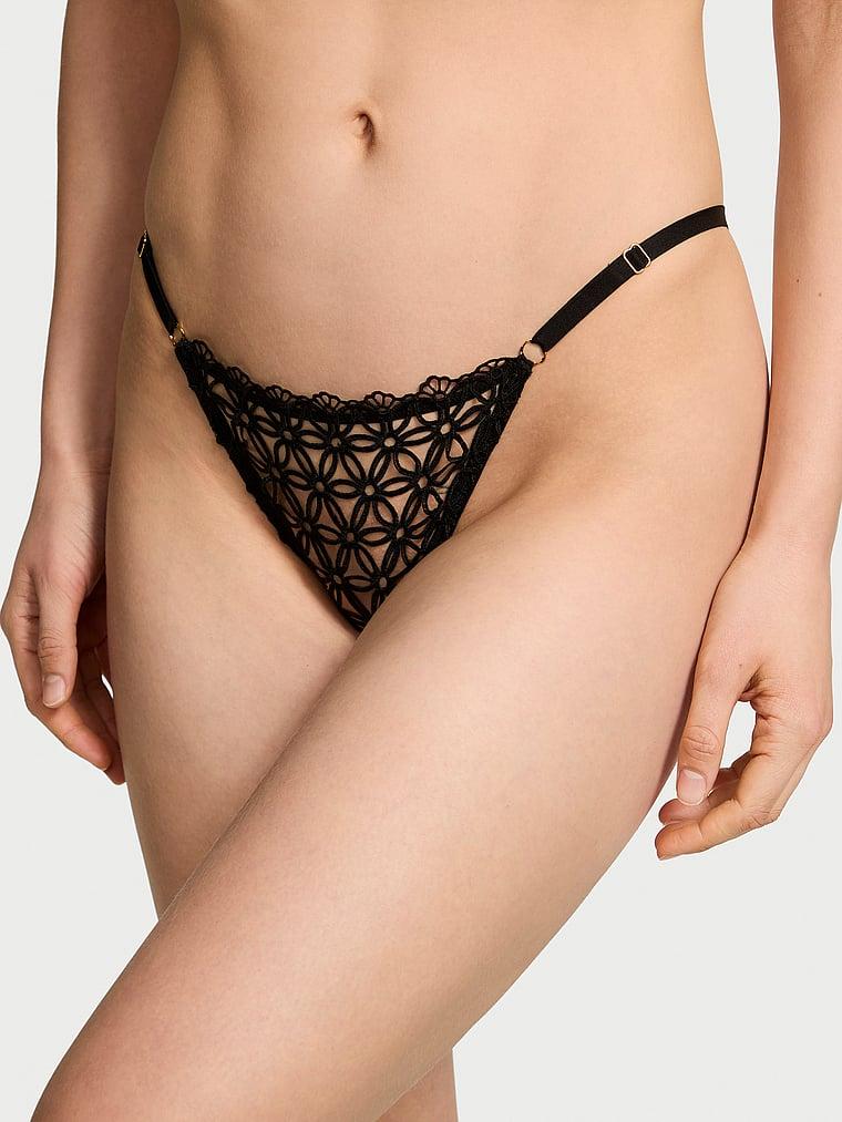 Geo Daisy Lace Adjustable Brazilian Panty Product Image