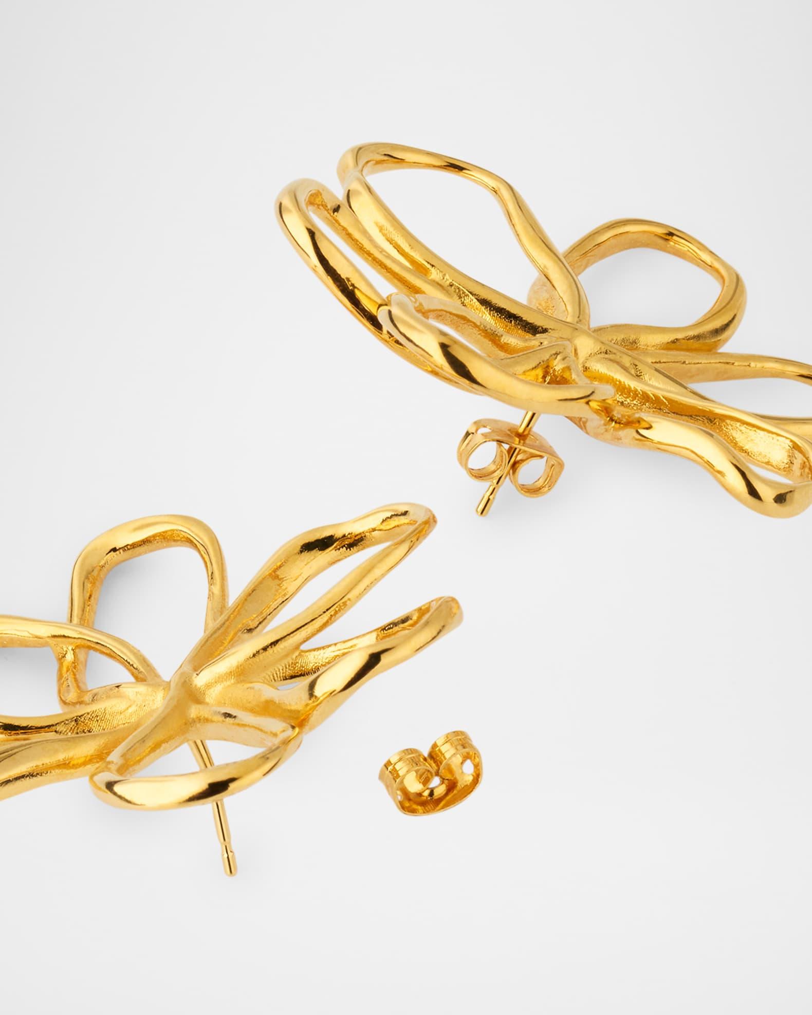 Small Threaded Flower Earrings Product Image