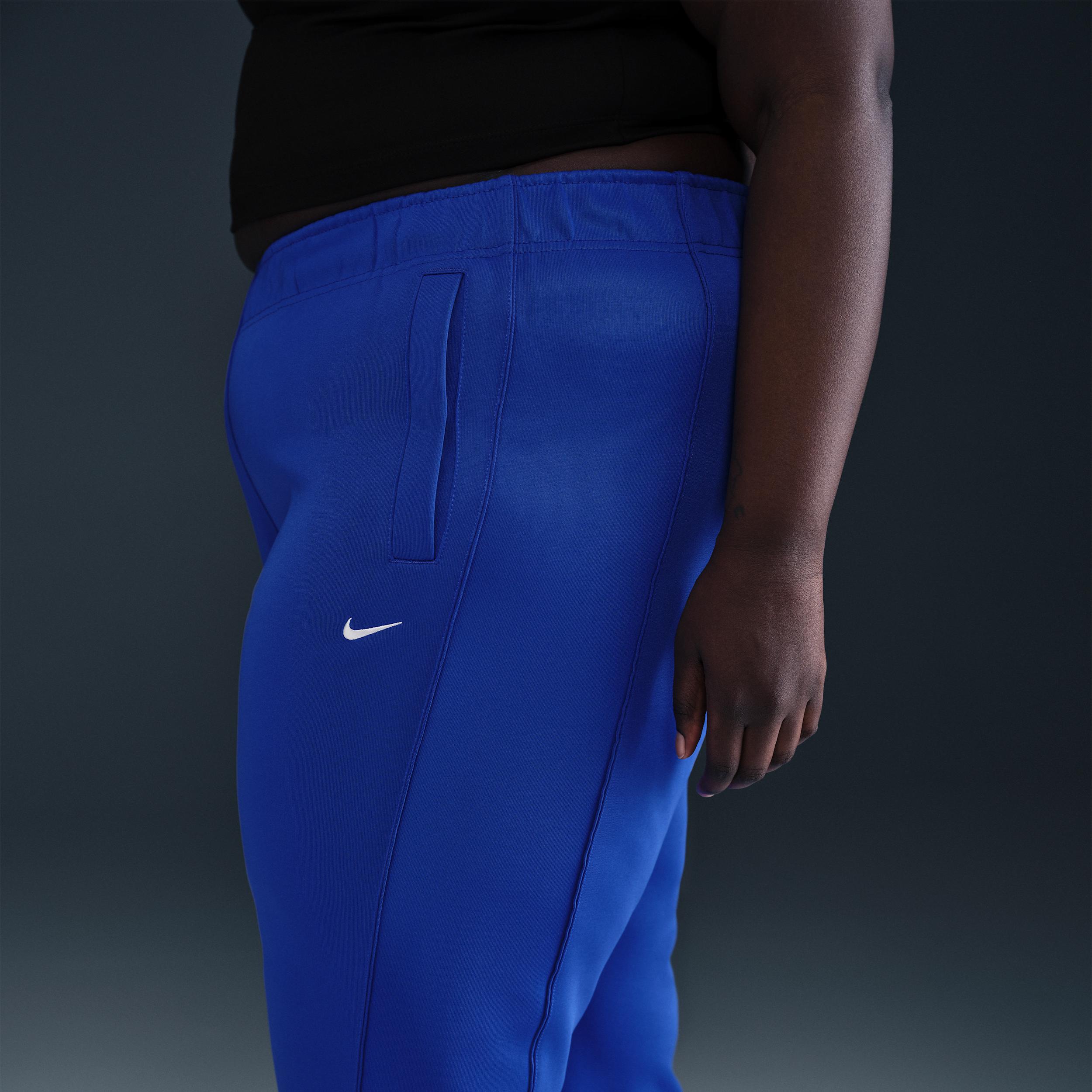 Womens Nike Sportswear Windrunner Mid-Rise Slim Knit Pants (Plus Size) | HJ1018-405 Product Image