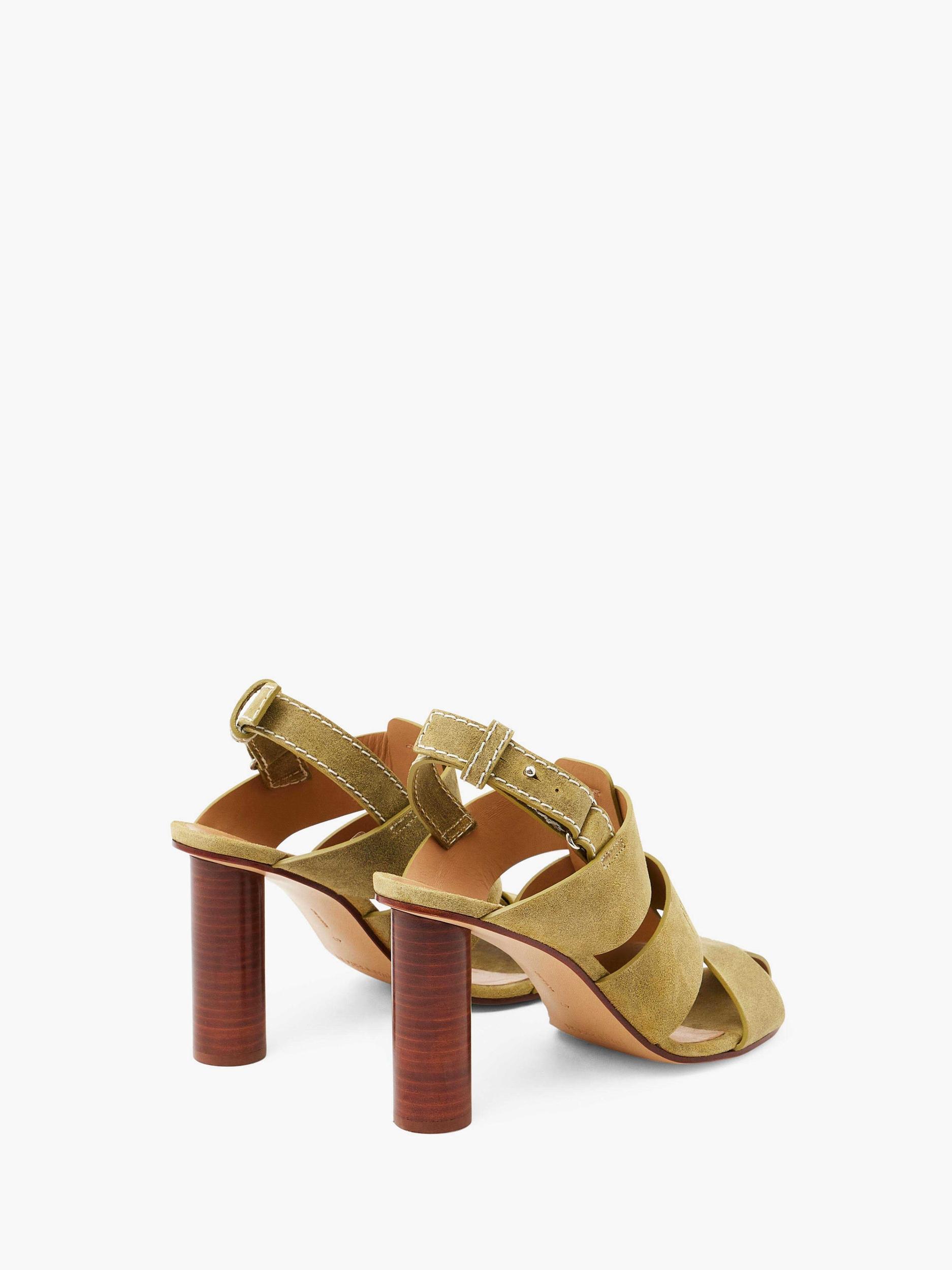 SUEDE HEELED FISHERMAN SANDALS Product Image