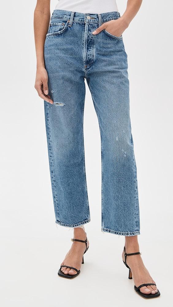 AGOLDE 90s Crop Mid Rise Loose Straight Jeans | Shopbop Product Image