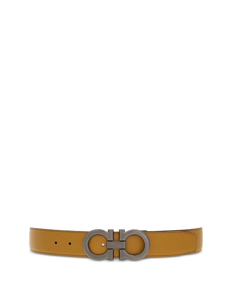 Ferragamo Mens Double Gancini Reversible Leather Belt Product Image