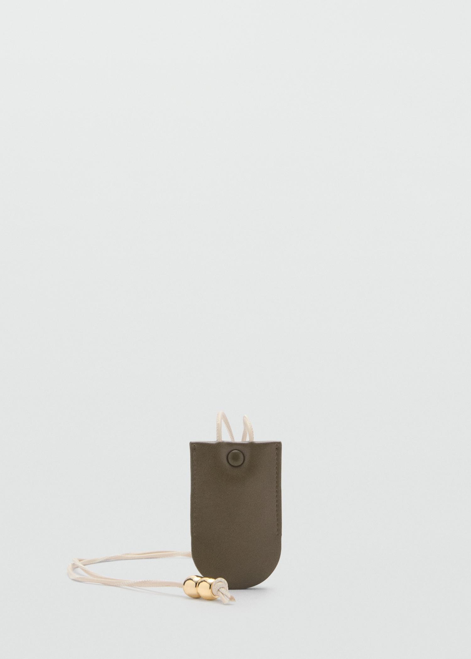 Leather-effect wallet with zipper - Women | MANGO USA Product Image