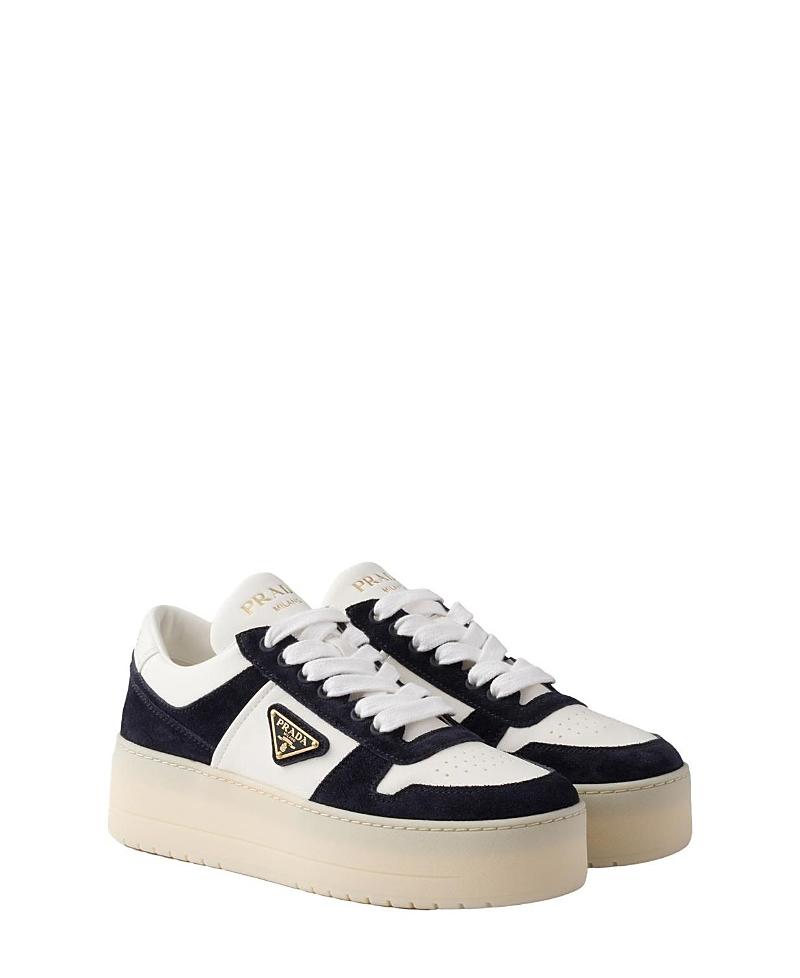 Womens Downtown Bold Nappa Leather and Suede Sneakers Product Image