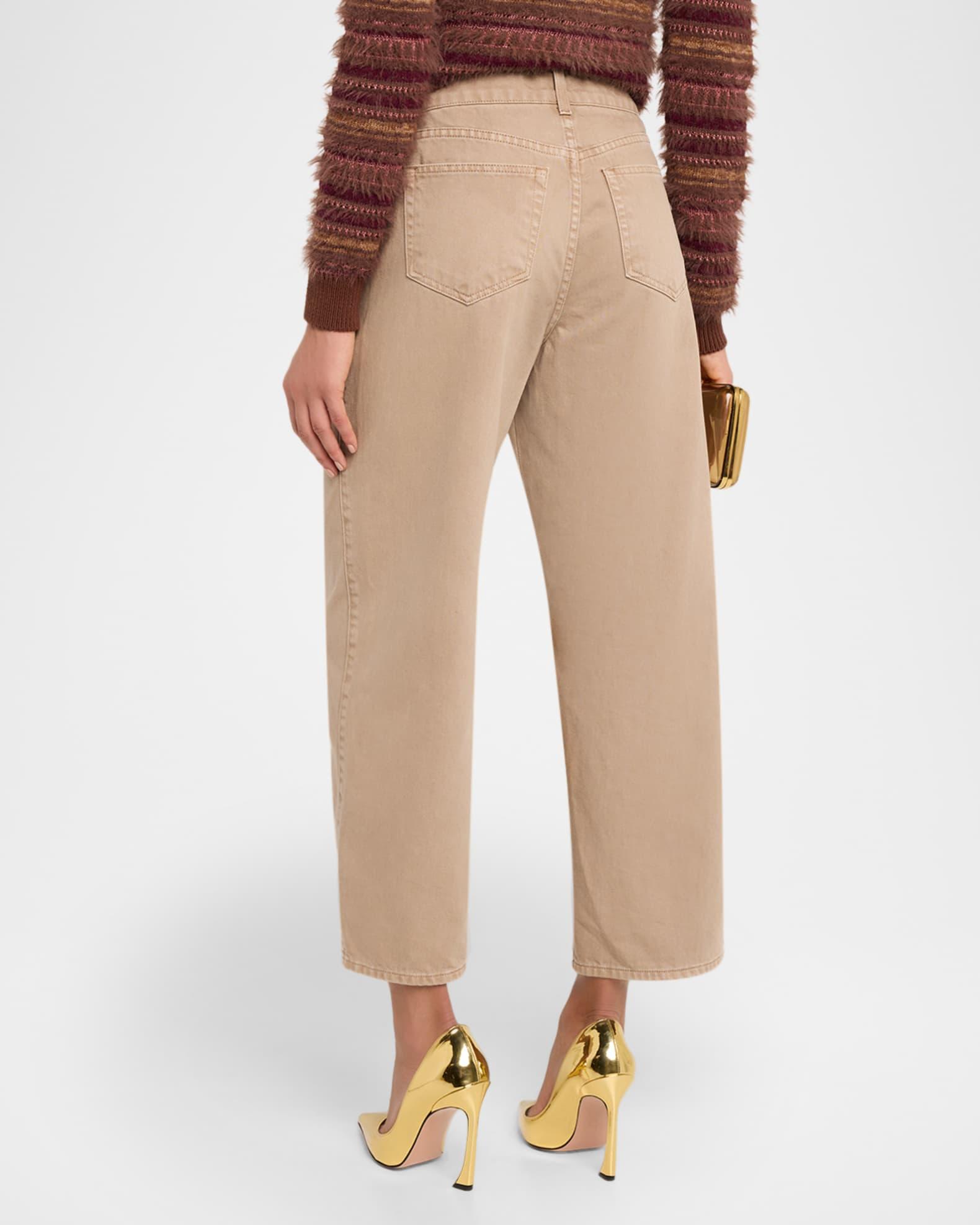 Liora High-Rise Wide Cropped Jeans Product Image