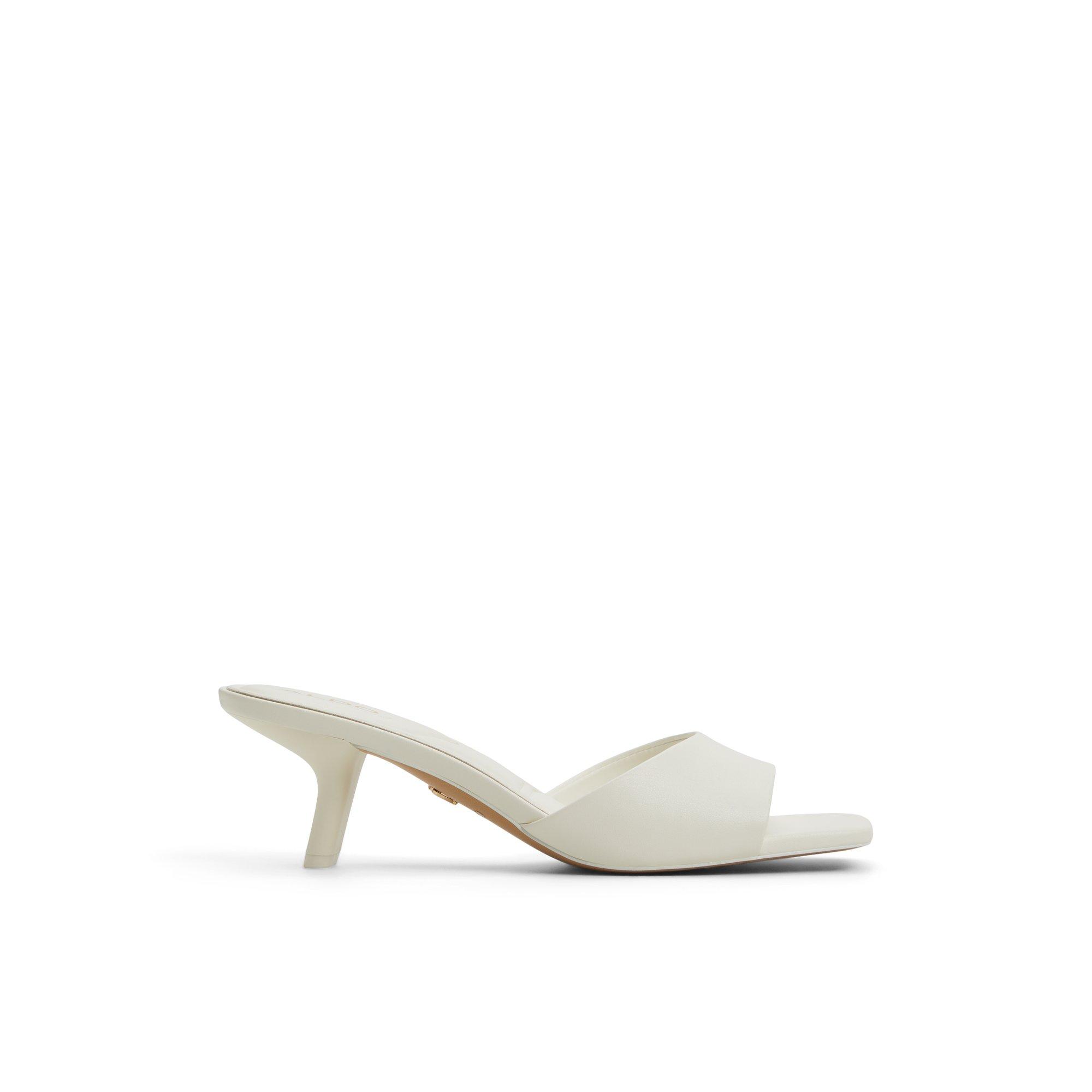 Enchanting White Women's Heeled mules | ALDO US Product Image