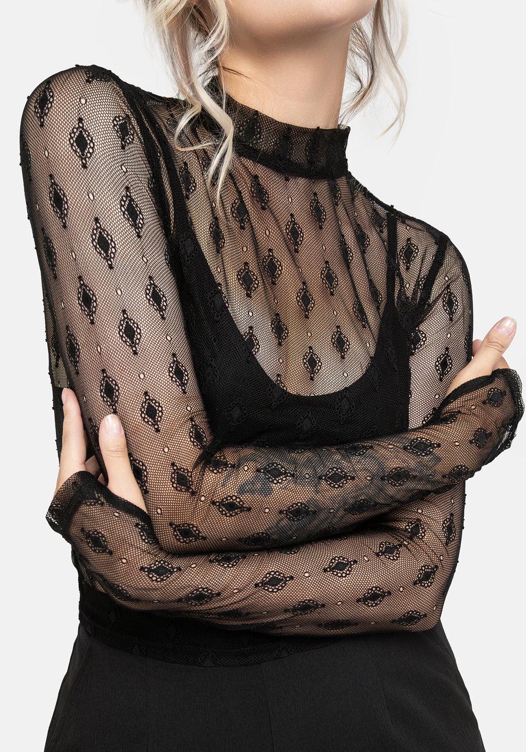 Essendi Long Sleeve Mesh Top Product Image