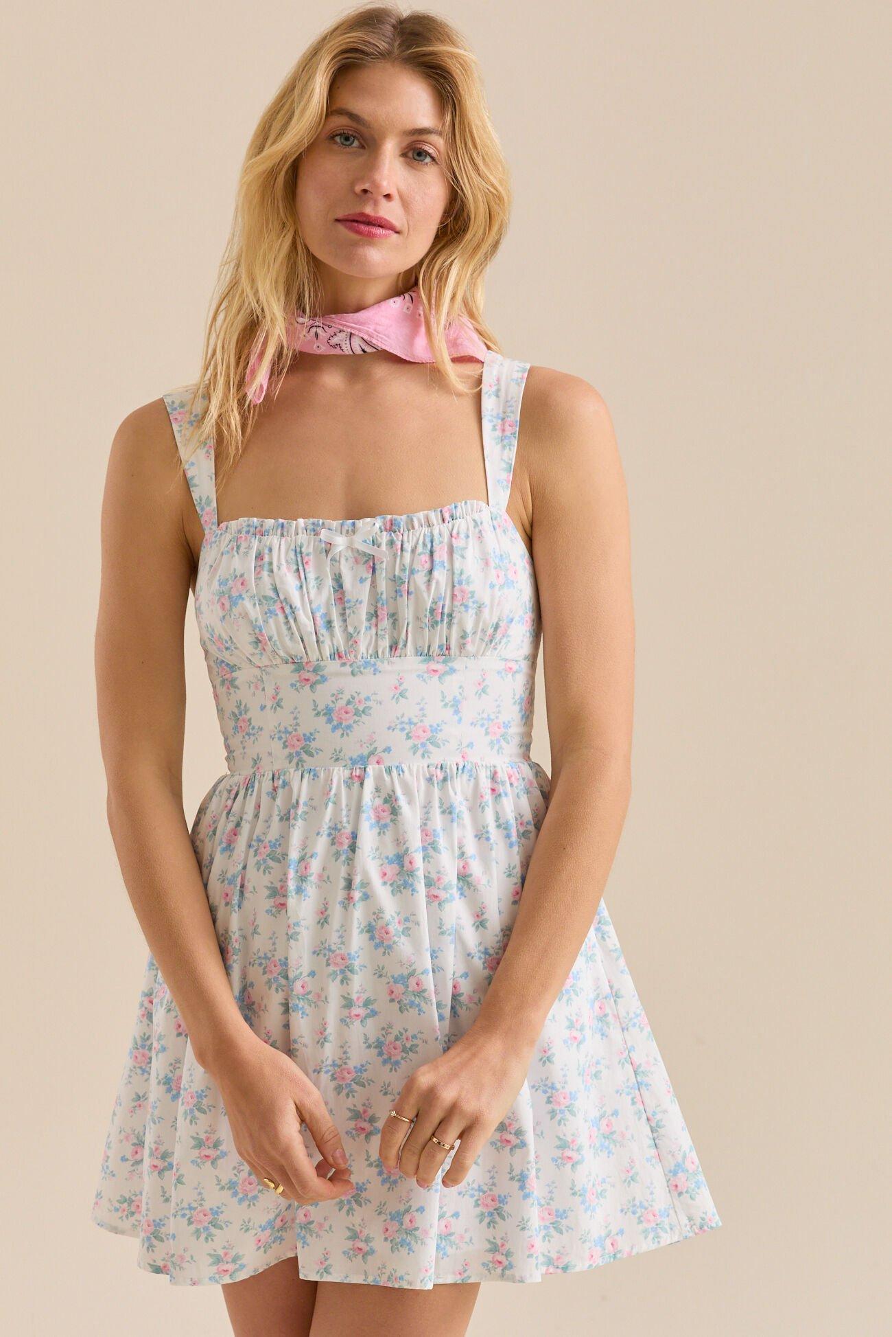Isa Floral Mini Dress Product Image
