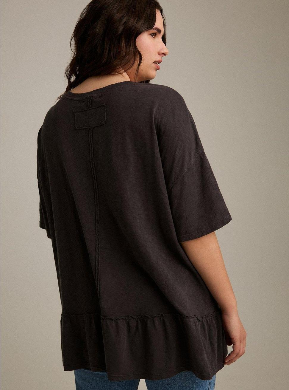 Festi Oversized Tiered Heritage Slub Tee Product Image