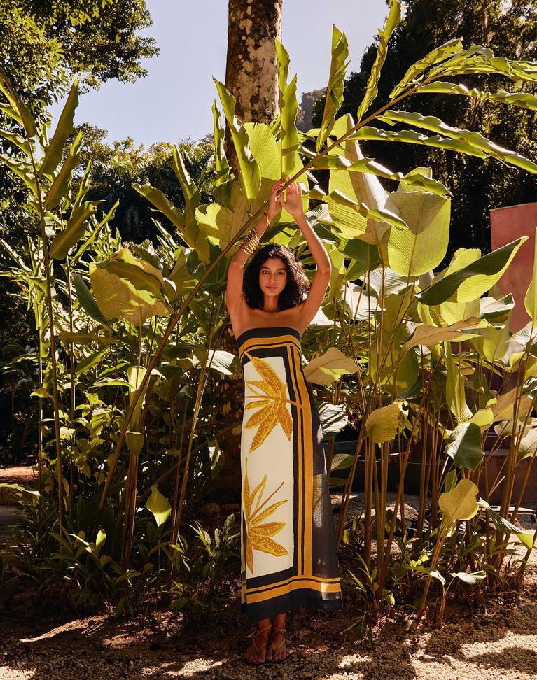 Penelope Long Dress - Tuscan Product Image