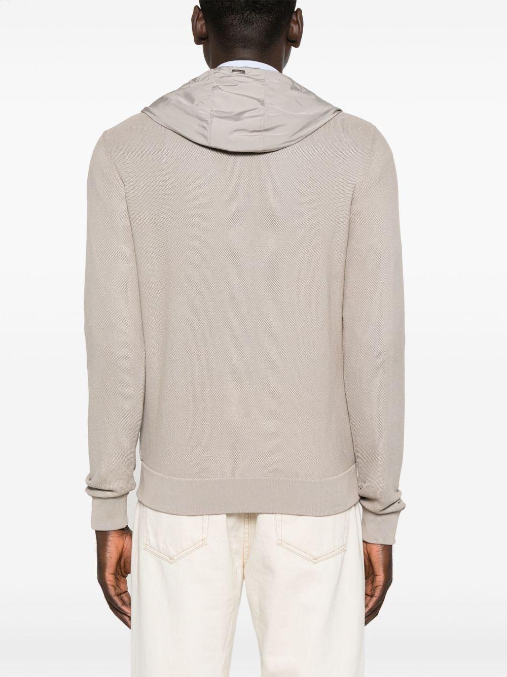 contrast-panel piqué jacket Product Image