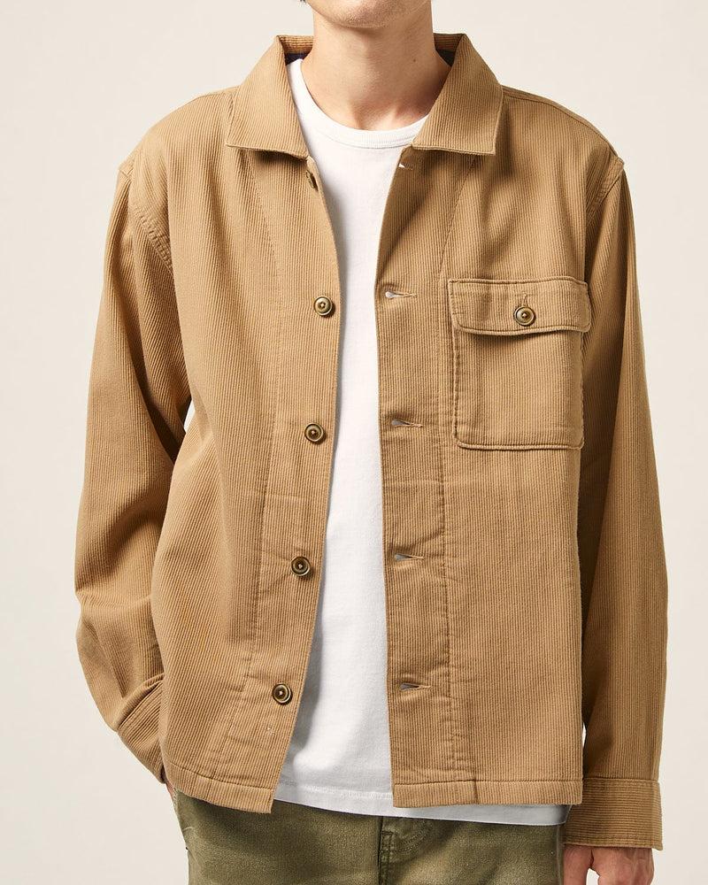 Bedford Cord Military Jacket - Khaki Product Image