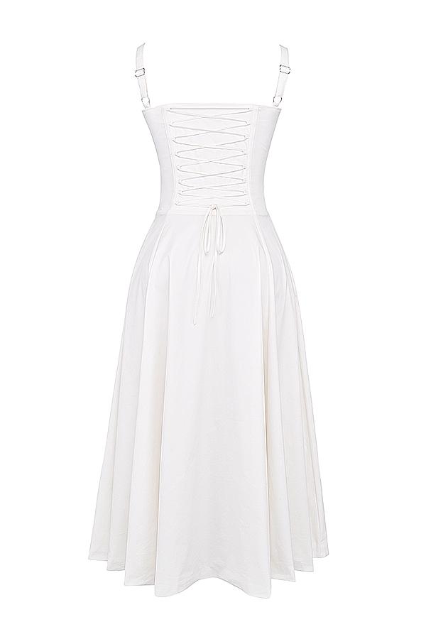 Carmen  white bustier sundress Product Image