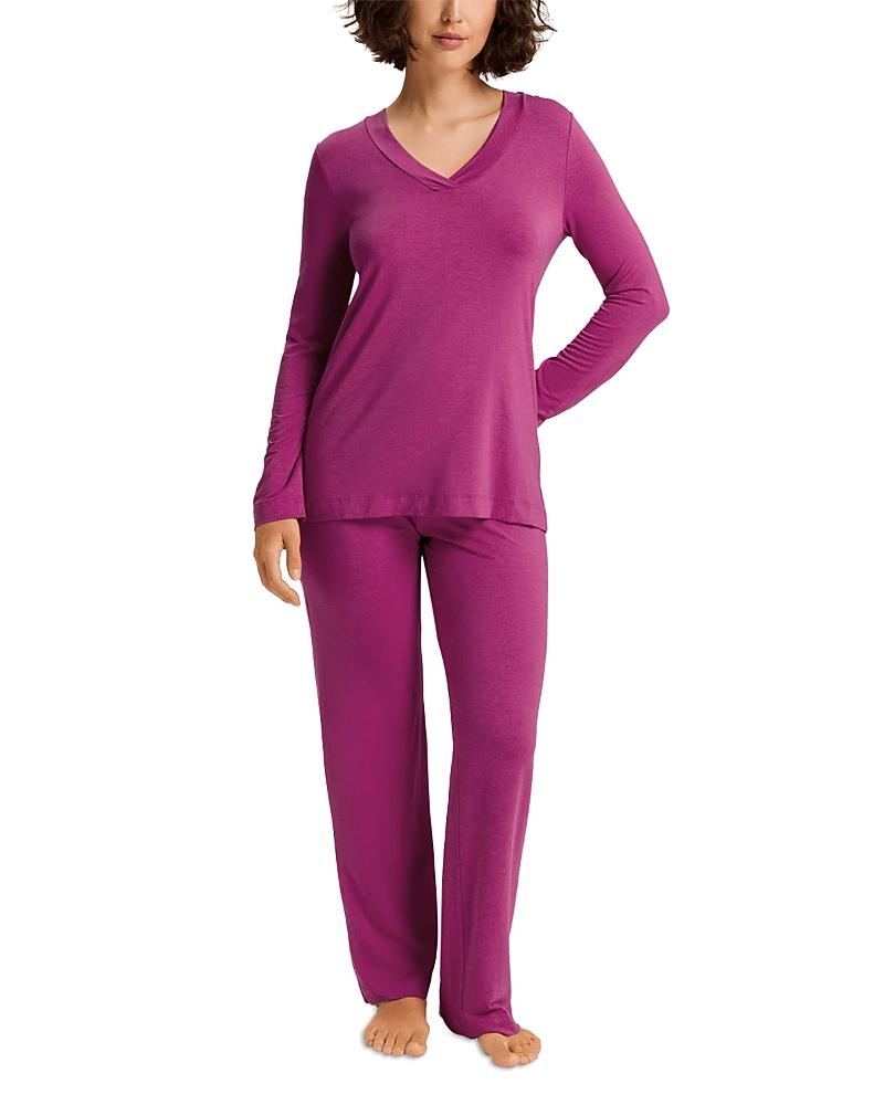 Womens Champagne 2-Piece Jersey Pajama Set Product Image