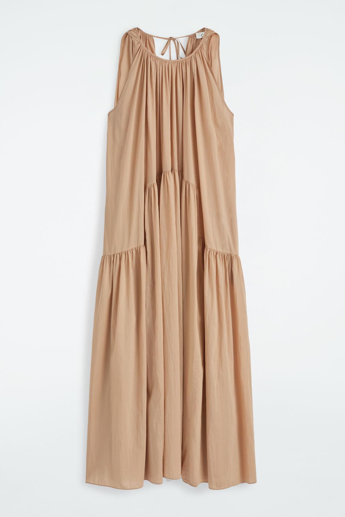 GATHERED HALTERNECK MAXI DRESS Product Image