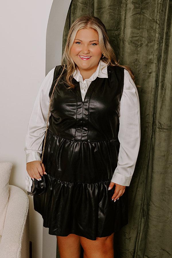 Rockstar Appeal Faux Leather Dress Curves Product Image