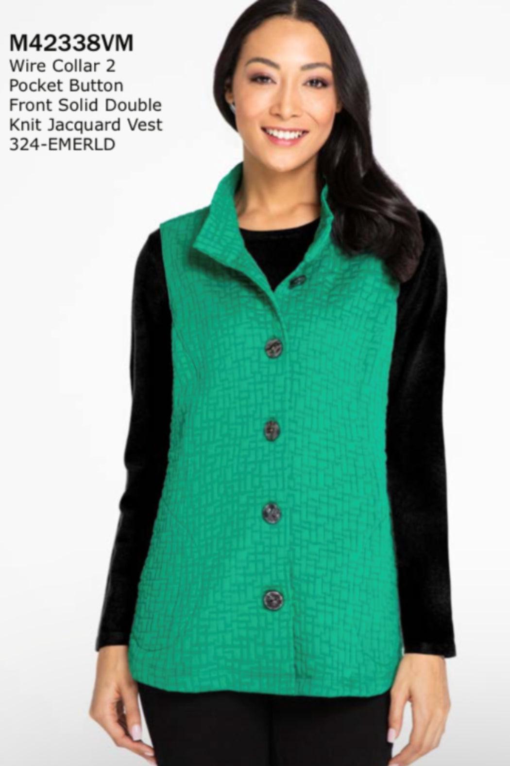 Double Knit Jacquard Vest Product Image