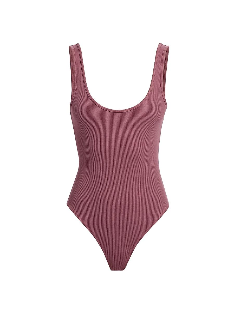 Womens Nica Scoopneck Rib-Knit Bodysuit Product Image