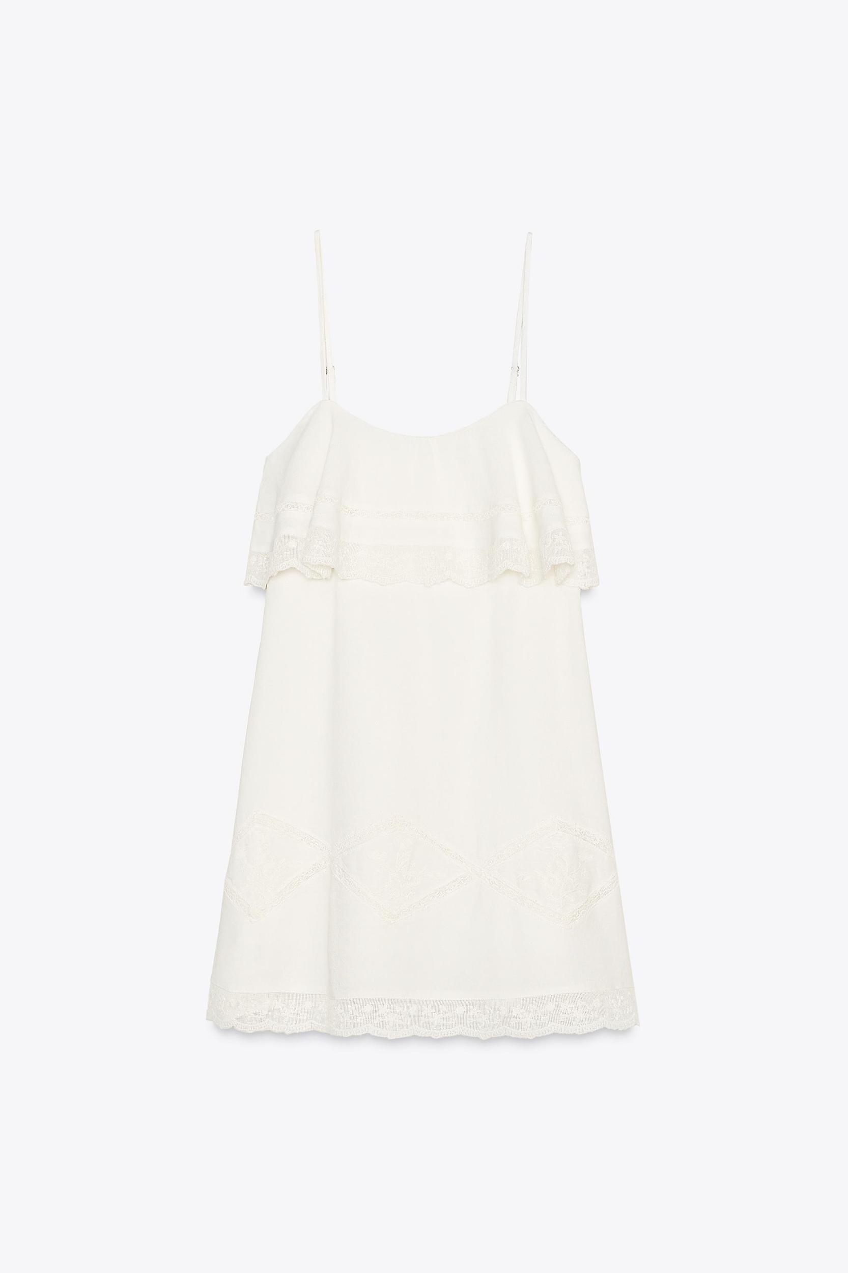 EMBROIDERED SHORT DRESS Product Image