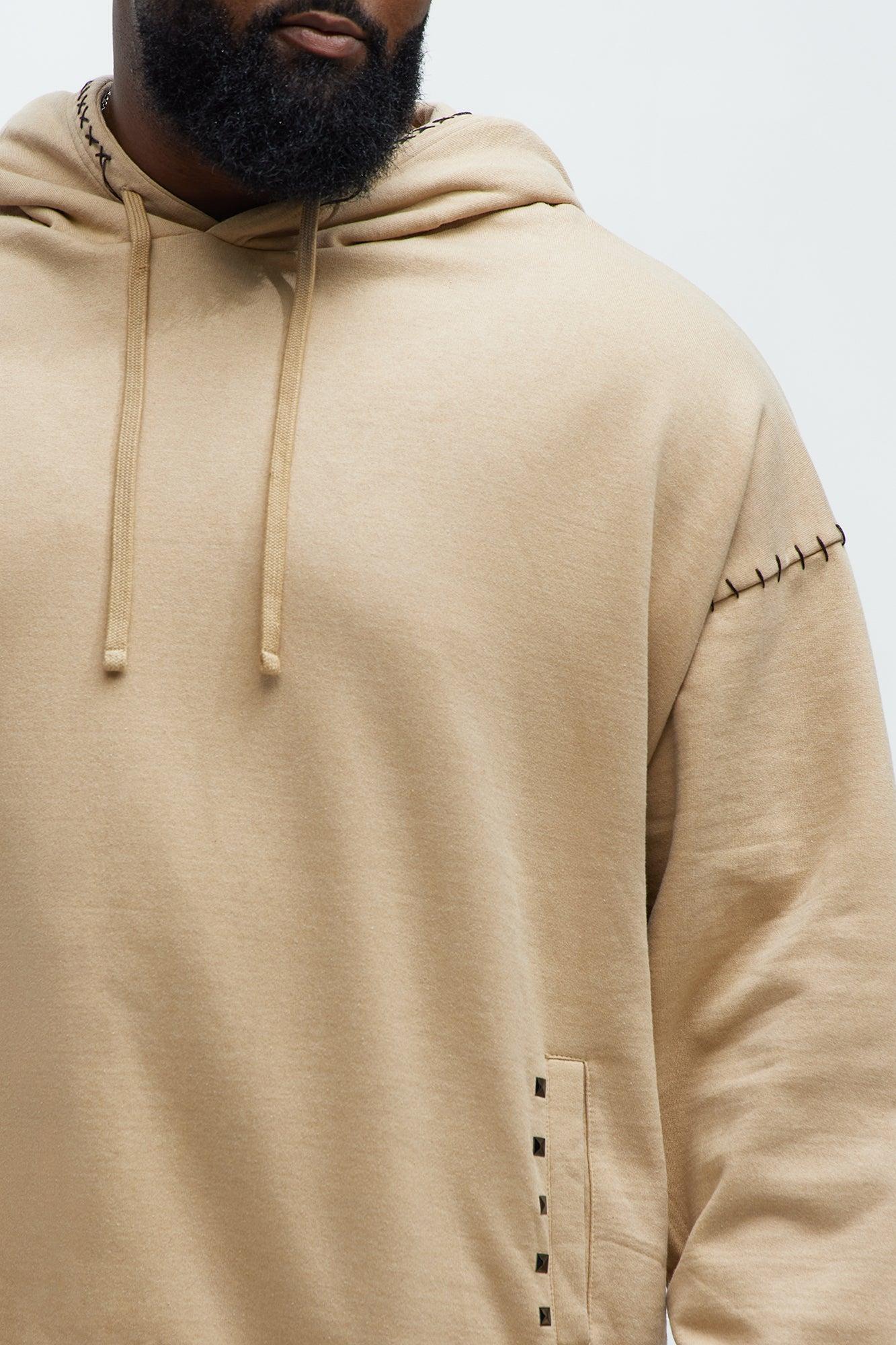 Fresh Studded Hoodie - Khaki Product Image