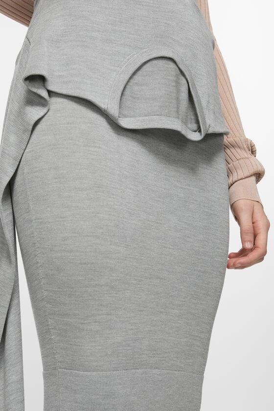 Layered silk skirt Product Image