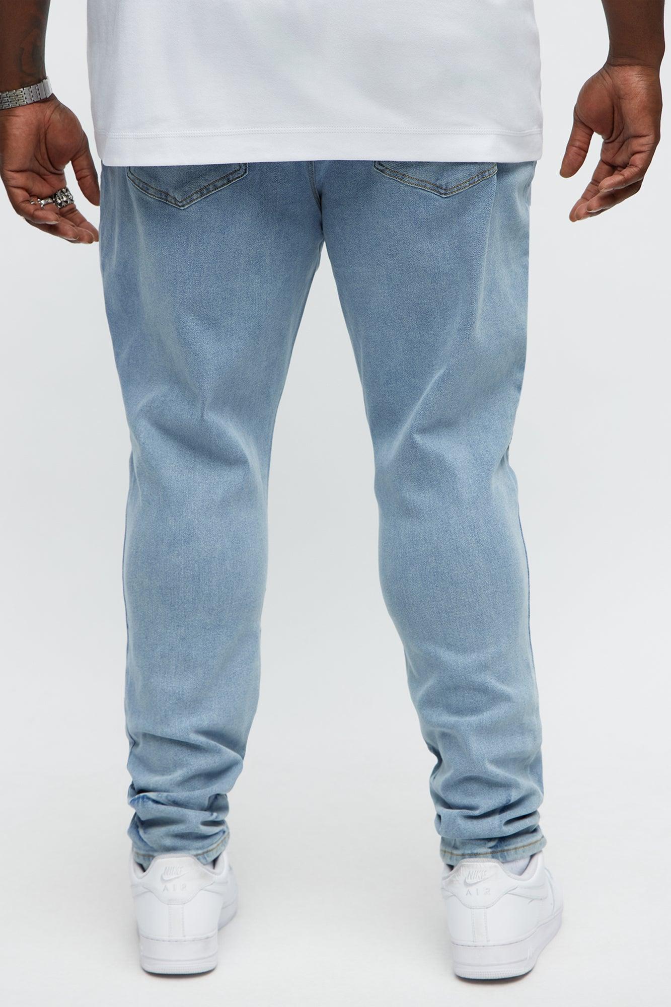 Tiger Patched Distressed Skinny Jeans - Light Wash Product Image