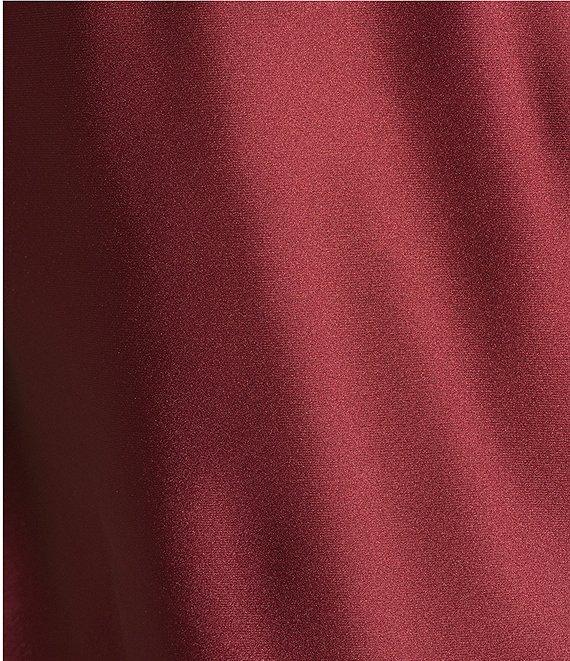 Allison & Kelly Satin Bow Straps Square Neck Dress Product Image