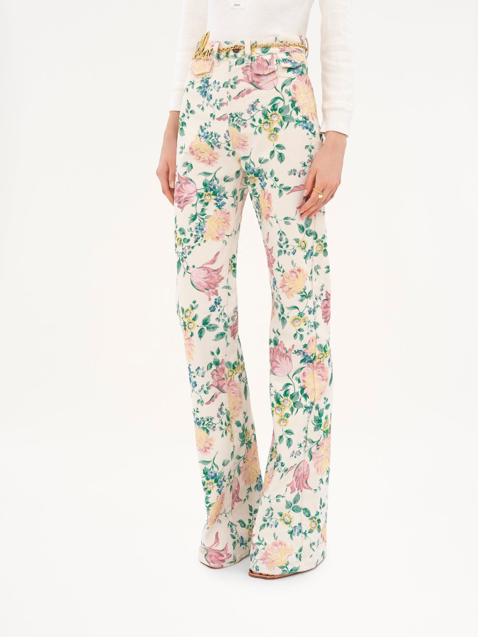 High-rise flare jeans in denim Product Image