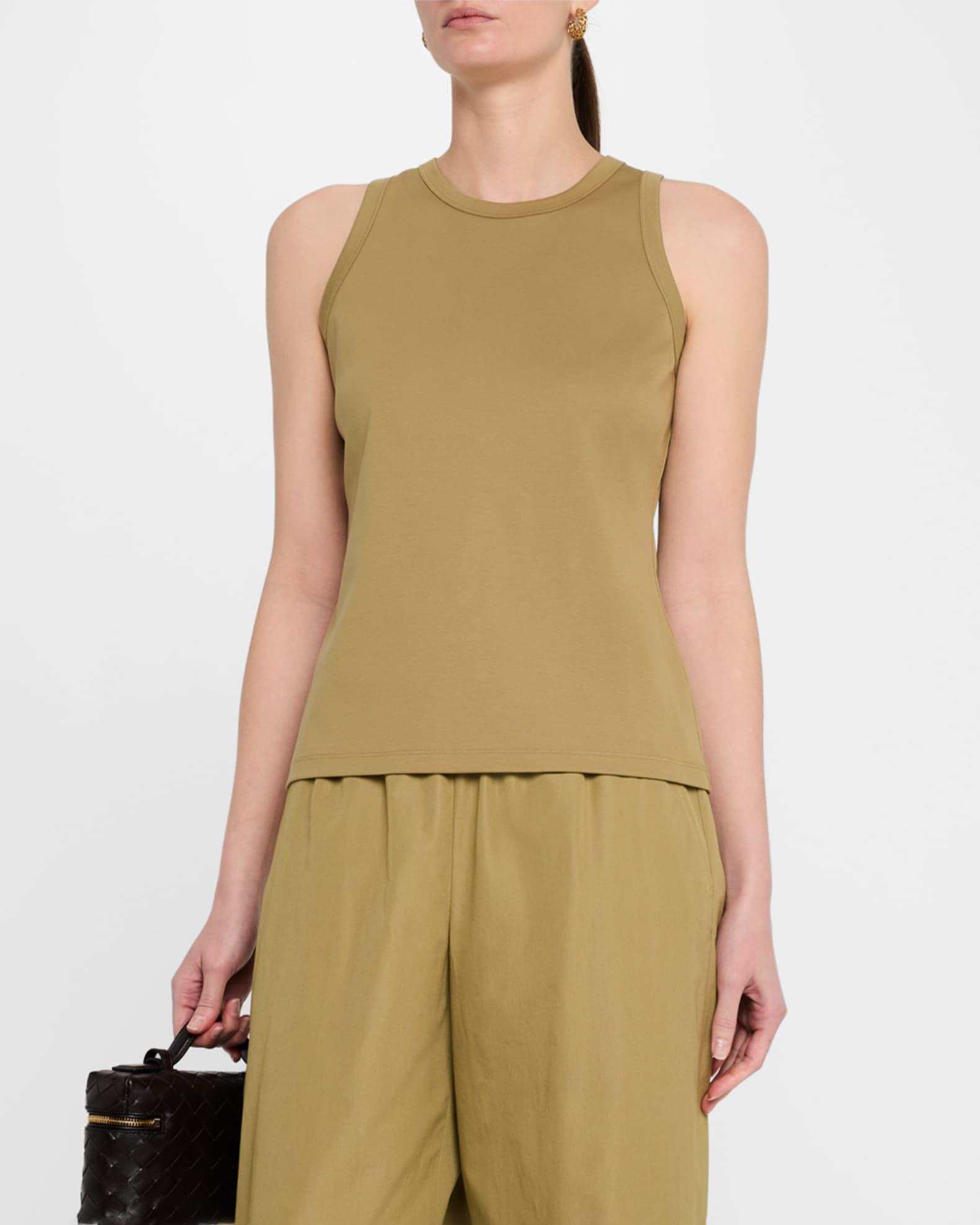 Swiss Cotton Rib Racerback Tank Product Image