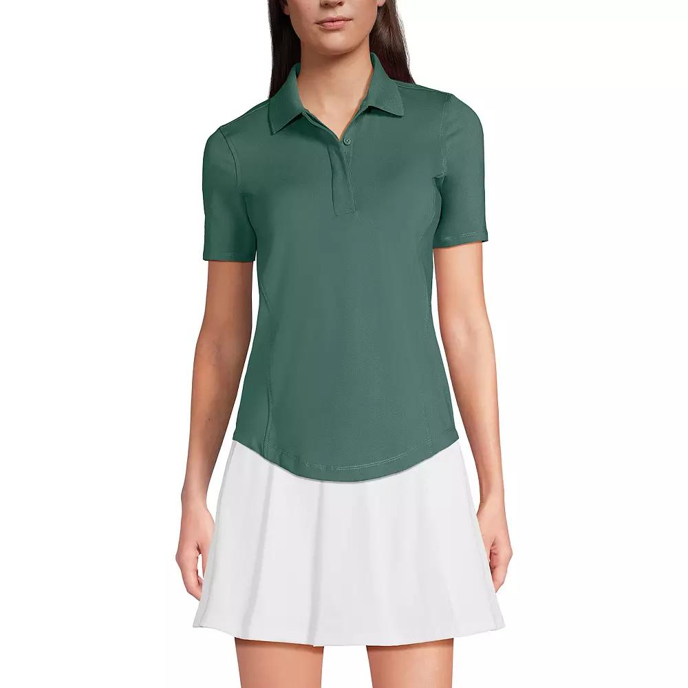 Women's Lands' End Short Sleeve High Impact Polo Top,  Product Image
