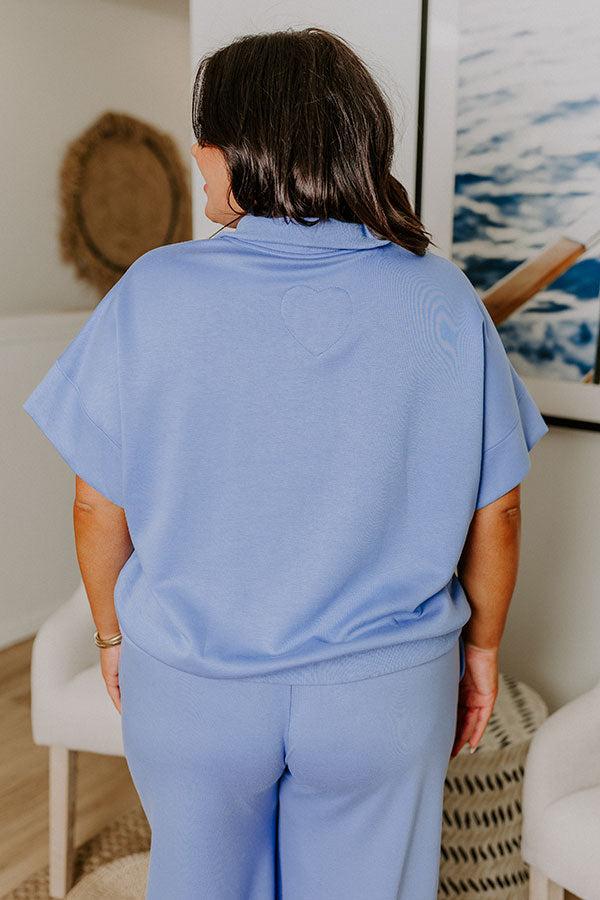 Easygoing Quarter Zip Top Curves Product Image