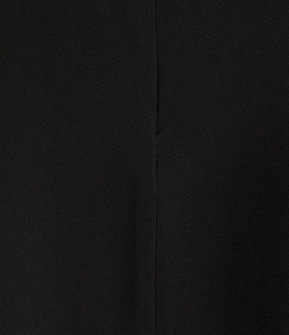 Caroline Rose Stretch Knit Jersey Mock Neck Sleeveless Tank Top Product Image