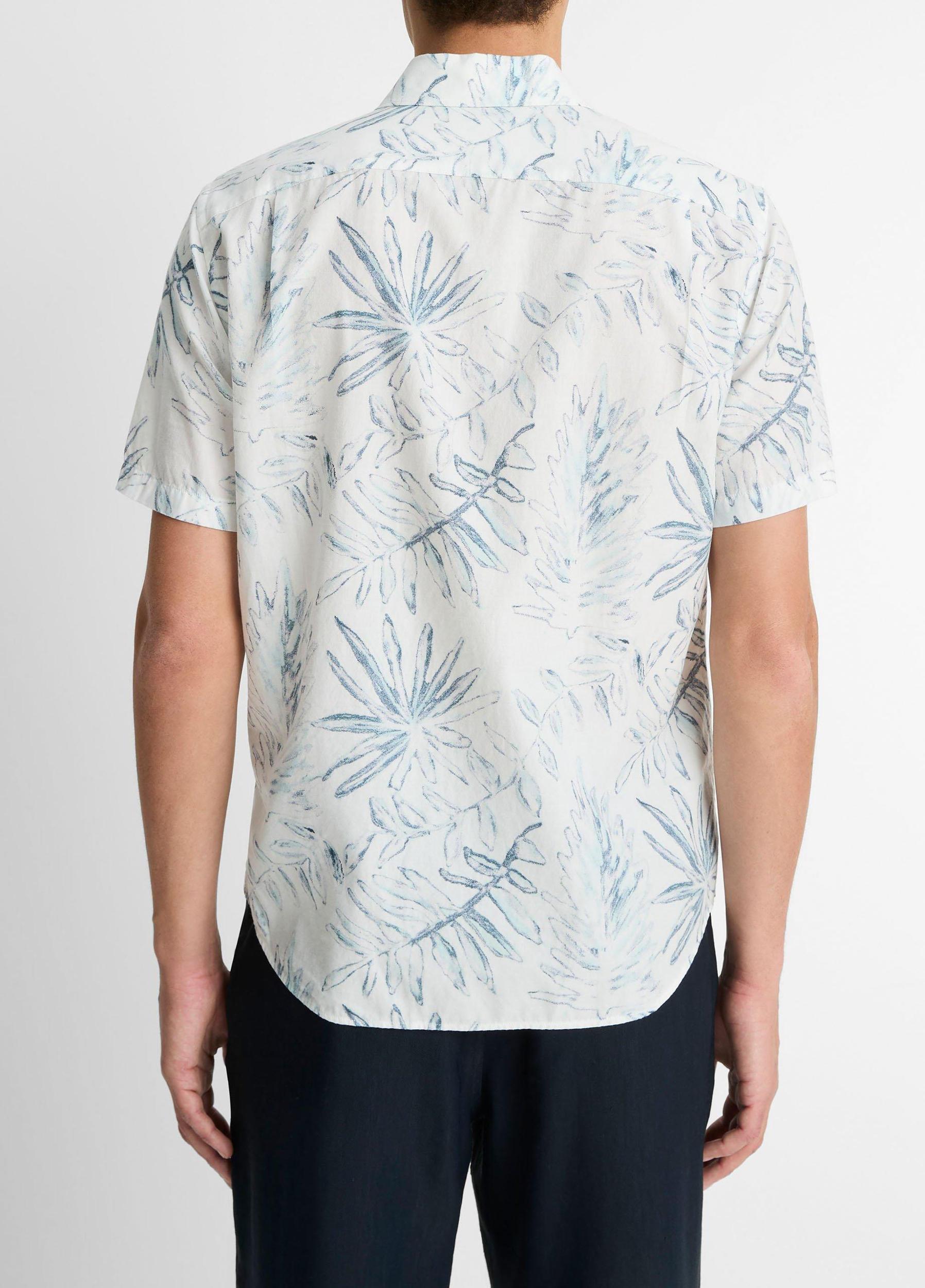 Venice Palms Cotton-Blend Short-Sleeve Shirt Product Image
