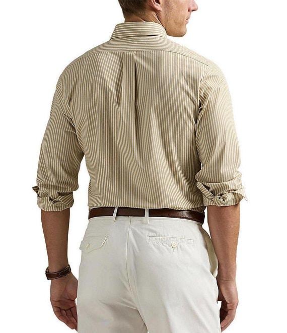 Polo Ralph Lauren Classic-Fit Stretch Stripe Poplin Long Sleeve Woven Shirt Product Image
