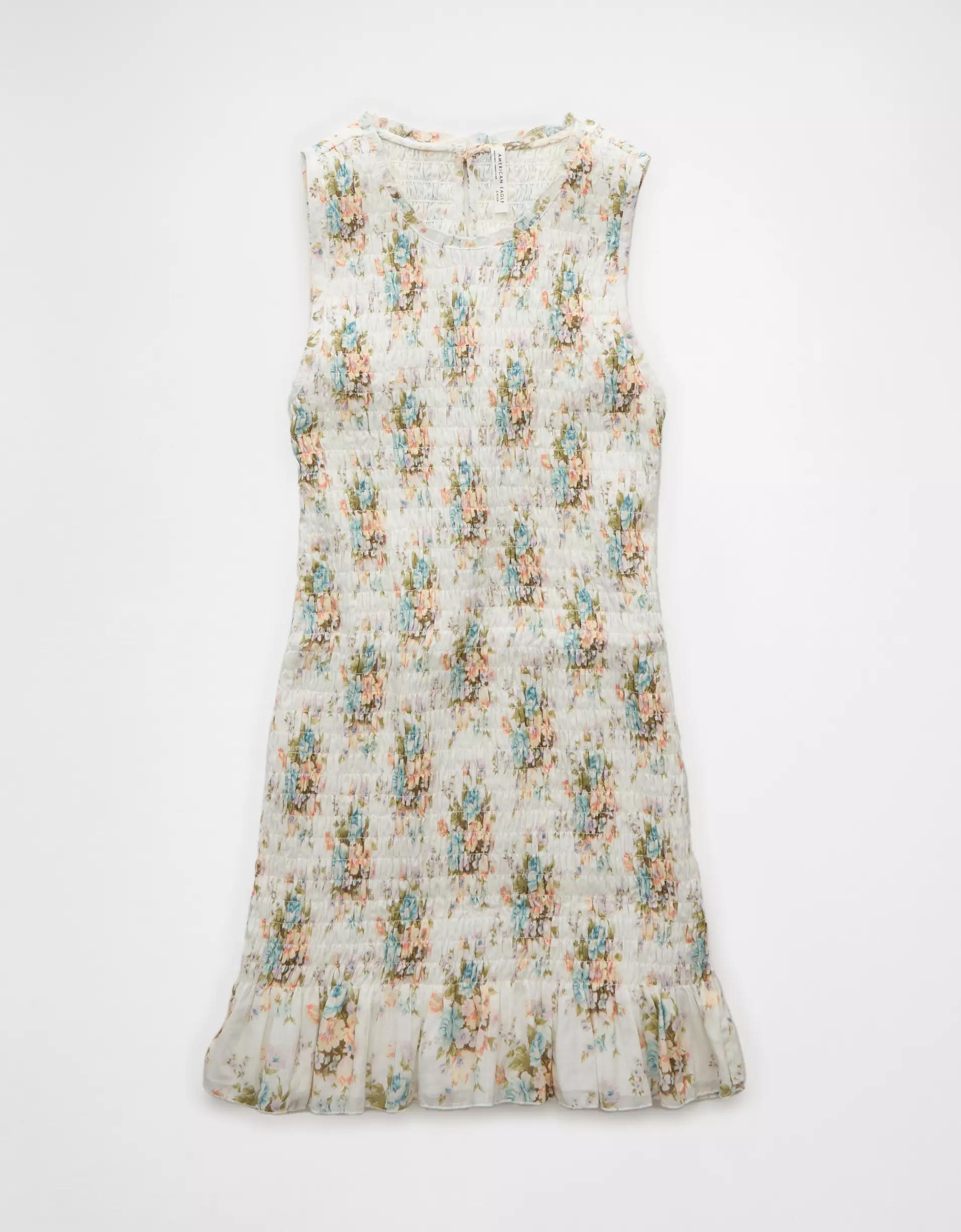 AE Smocked Bodycon Mini Dress Product Image