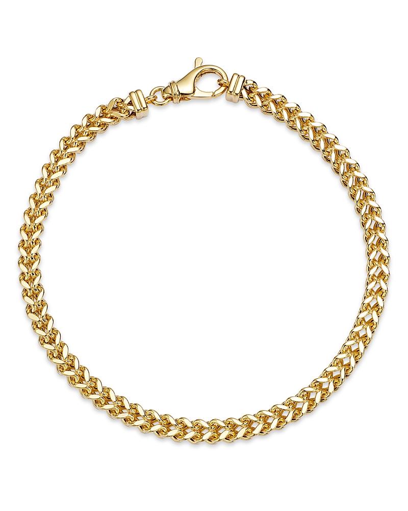 Mens 14K Yellow Gold Chain Bracelet Product Image