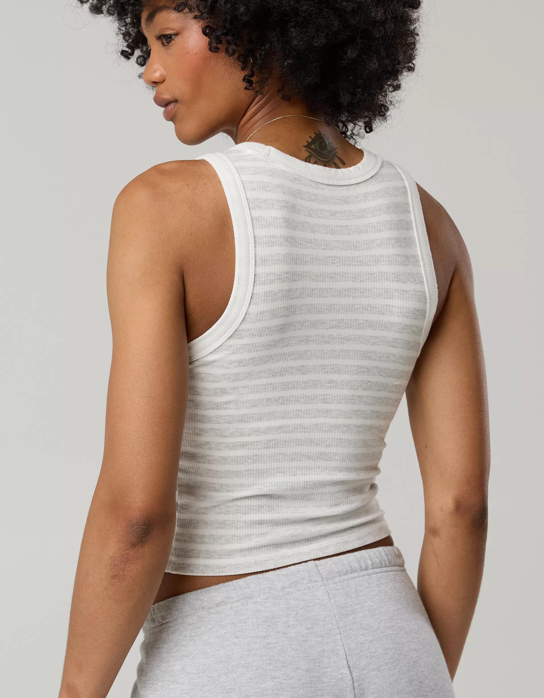 OFFLINE By Aerie Thumbs Up Heavyweight Cropped Tank Top Product Image