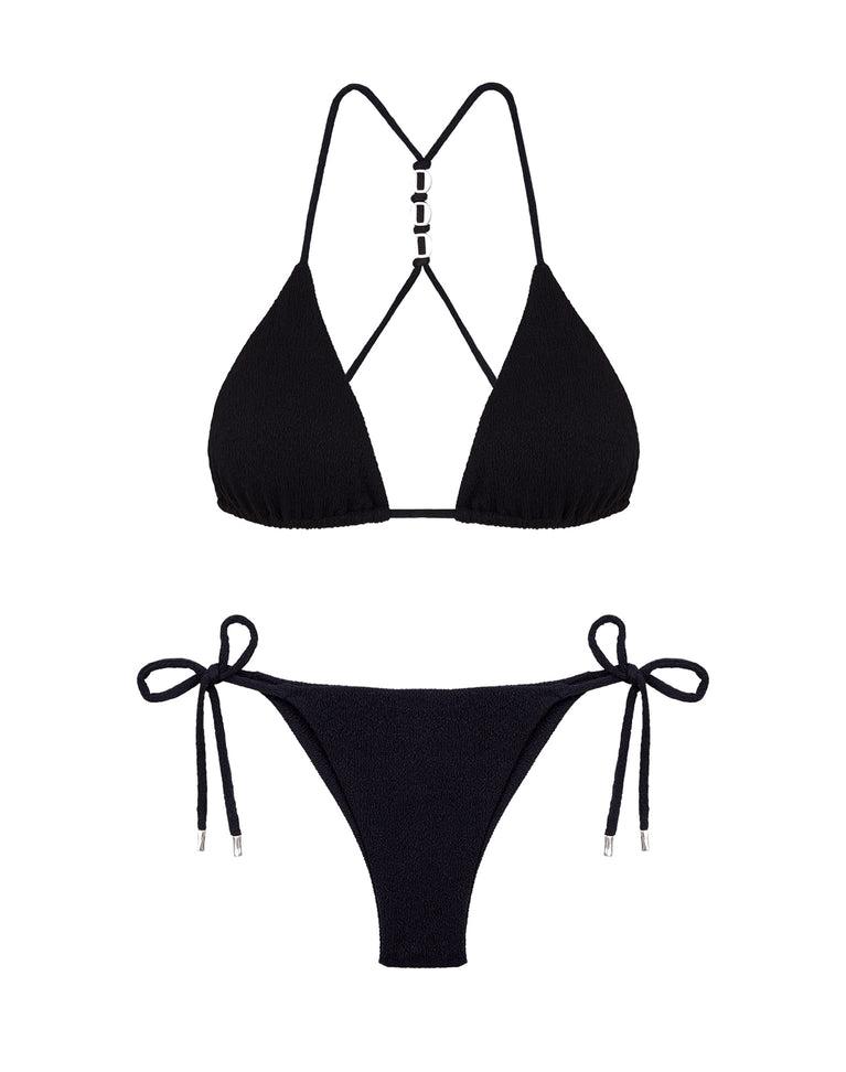 Firenze Cleo T Back Tri Top - Black Product Image