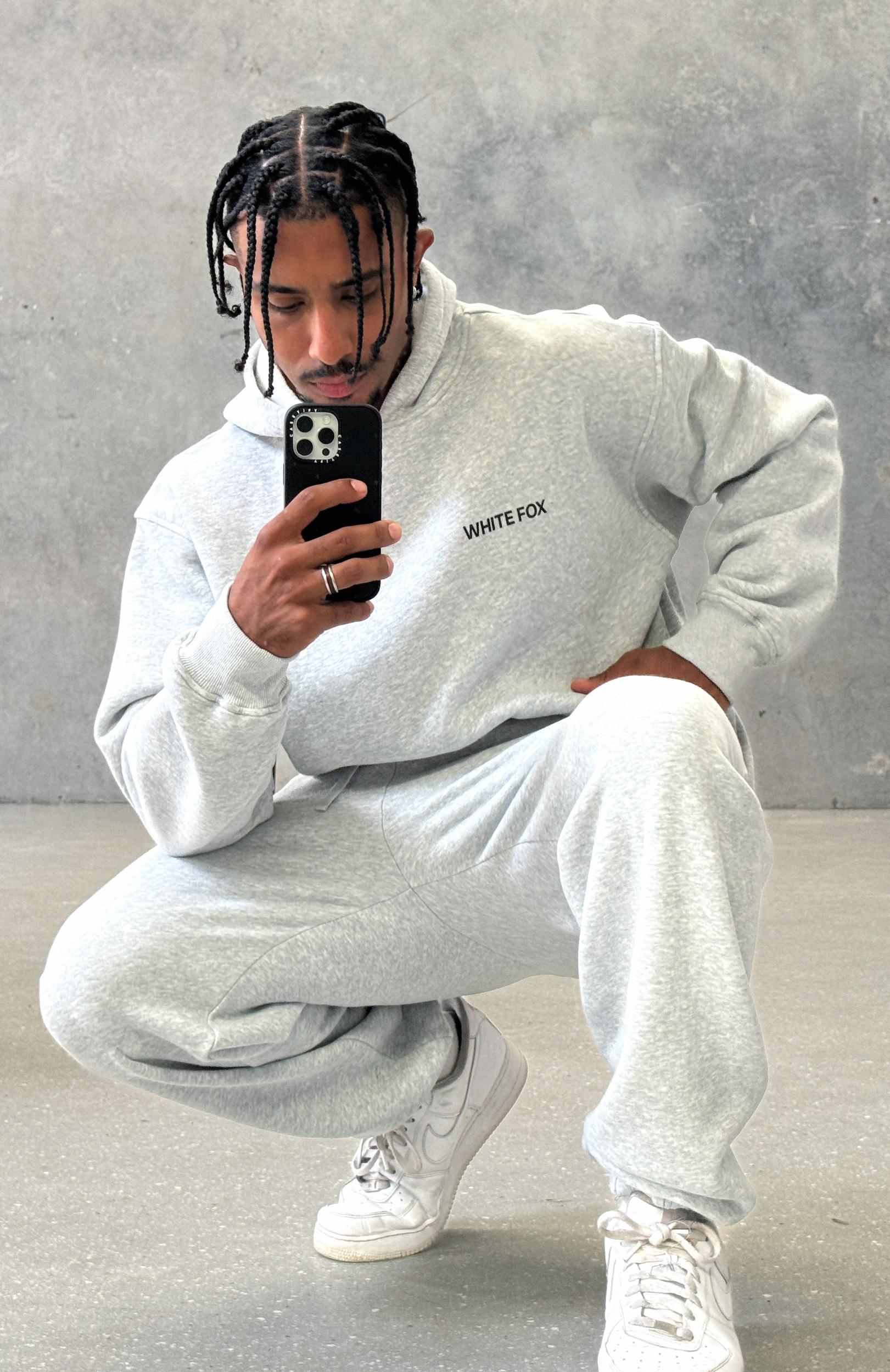 Core Classic Oversized Hoodie Dark Grey Marle Product Image