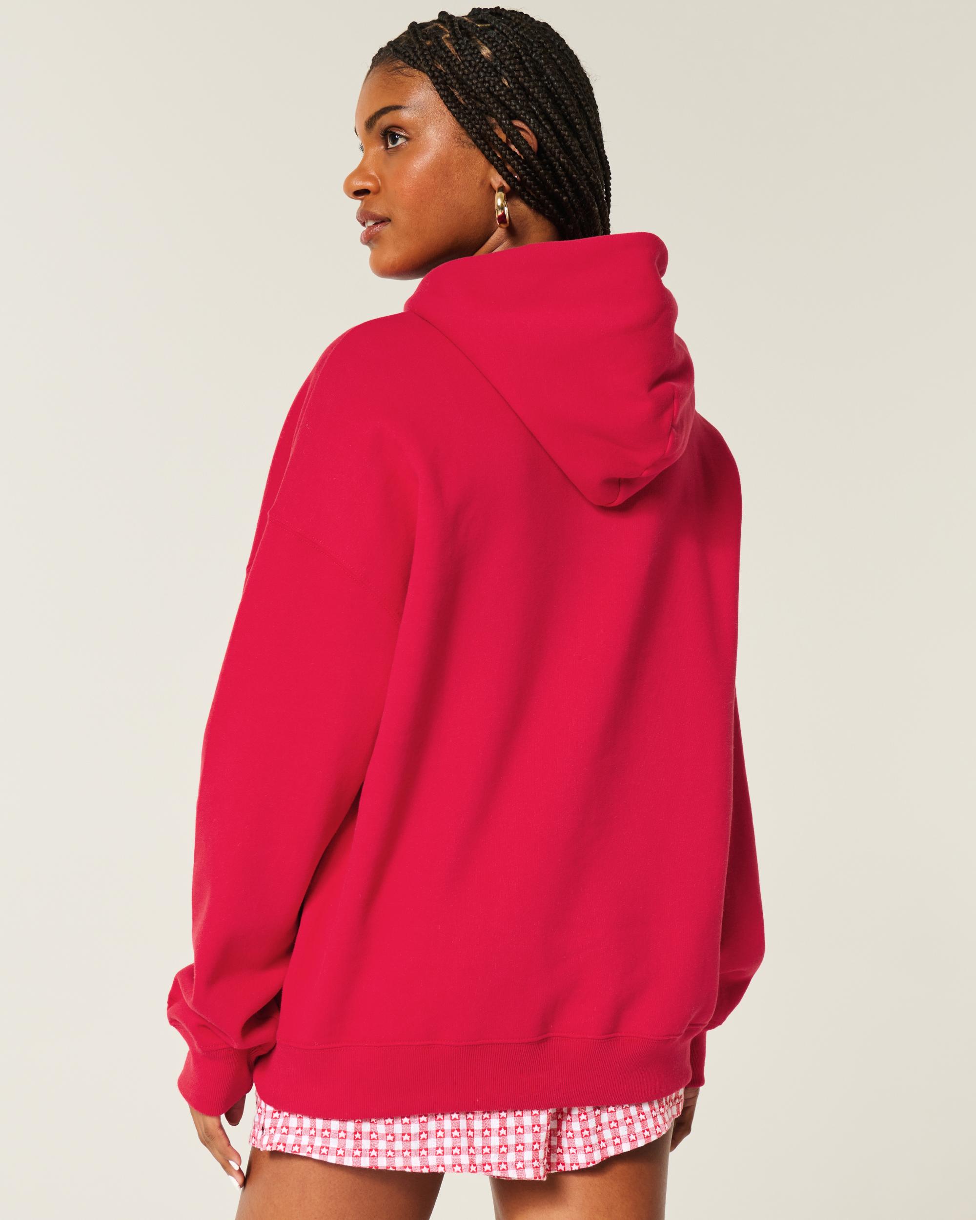 Hollister Feel Good Fleece Oversized Hoodie Product Image