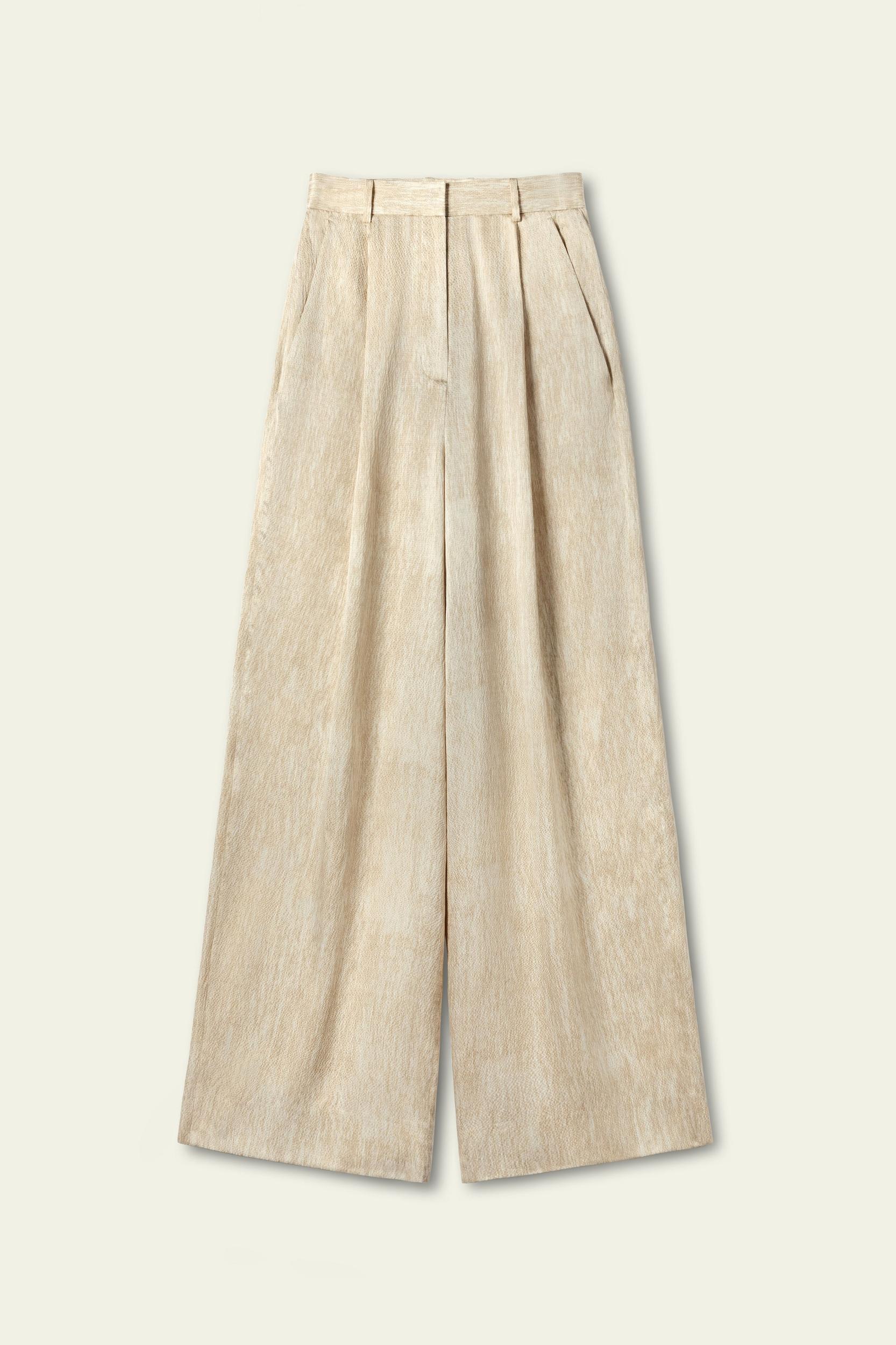 Pearl Satin Silk Pants Product Image