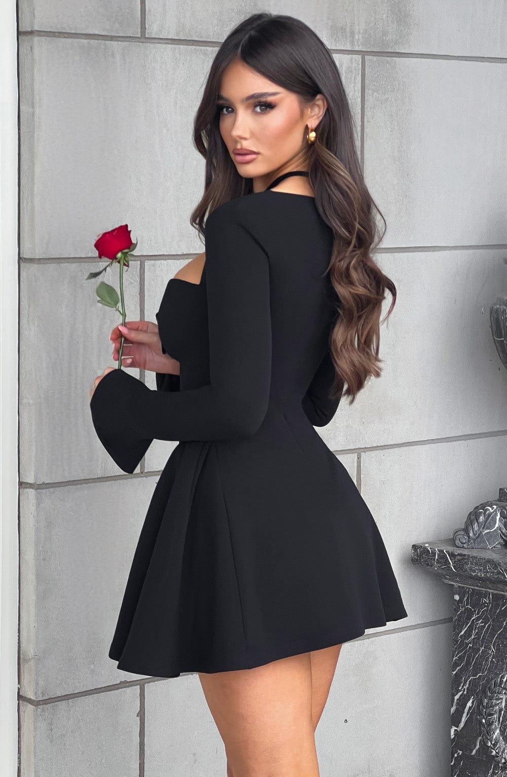 Megan Mini Dress - Black Product Image