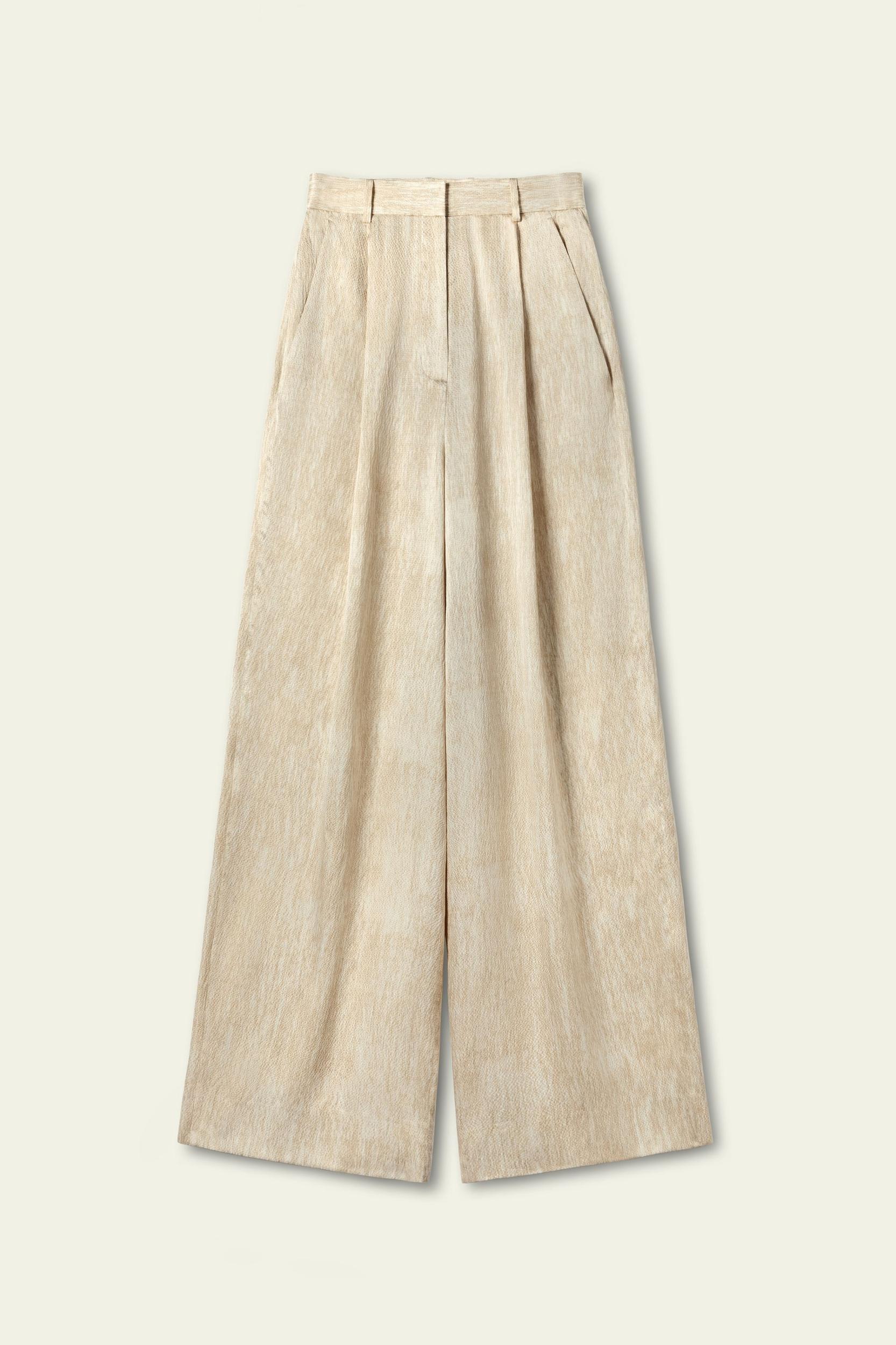 Pearl Satin Silk Pants Product Image