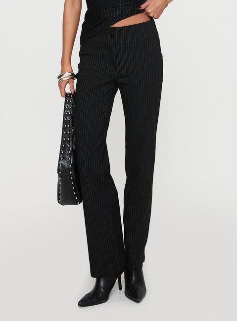 Reide Pants Black Pinstripe Product Image