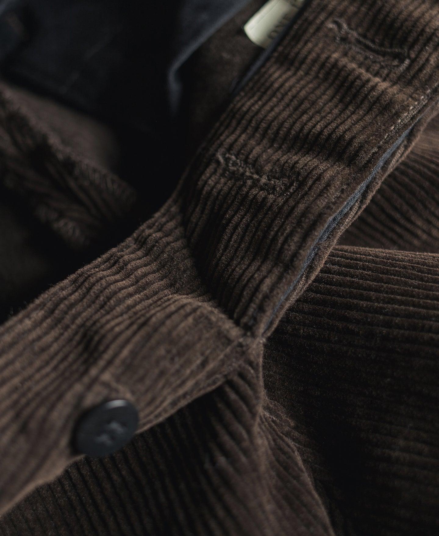 1920s Heavy-Duty Corduroy Work Pants - Brown Product Image