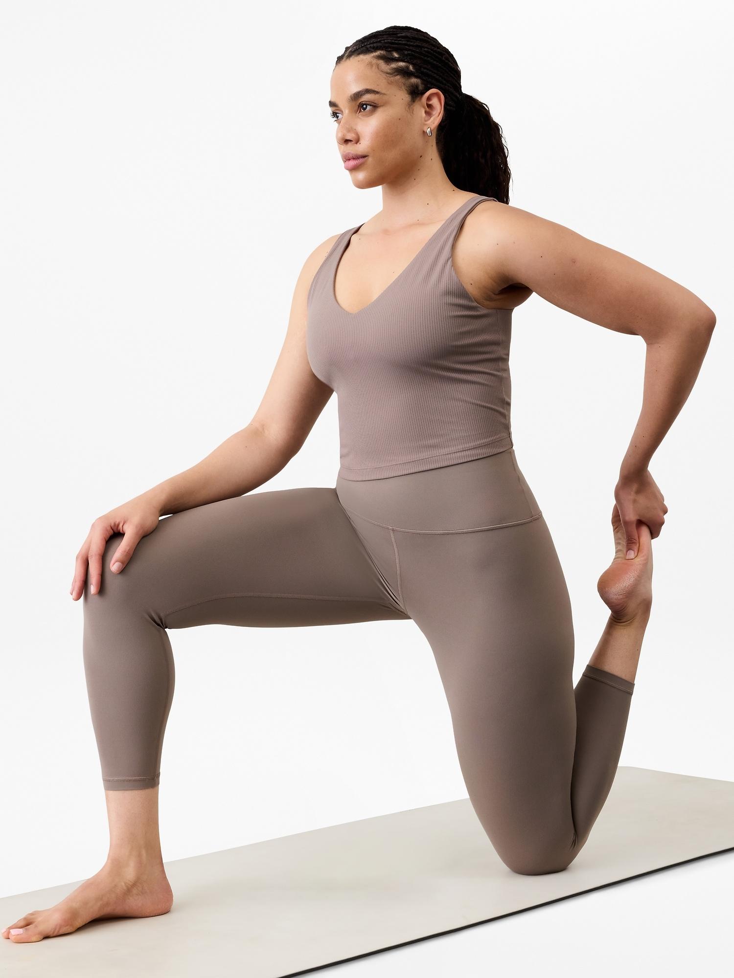 Transcend V Neck Rib Crop Sports Bra A-C Product Image