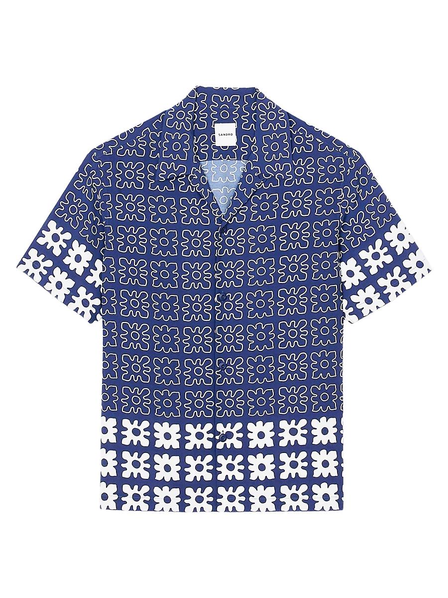 Mens Floral Motif Shirt Product Image