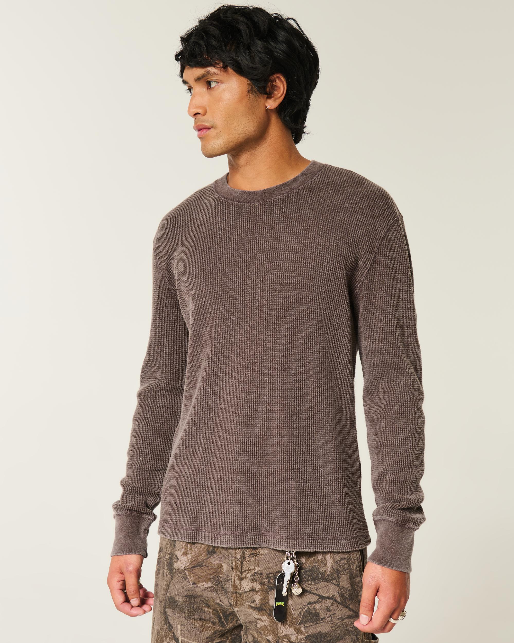 Long-Sleeve Thermal Crew T-Shirt Product Image